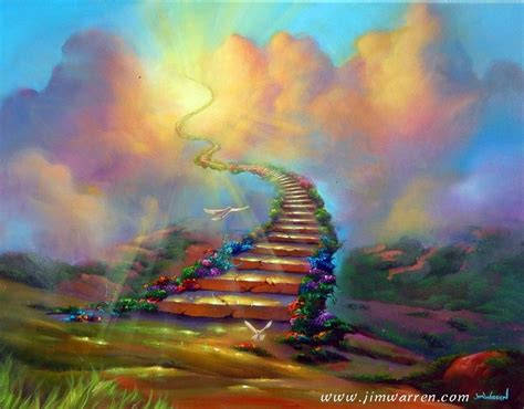 Jim Warren Stairway To Heaven 2 Art Stairway To Heaven Painting