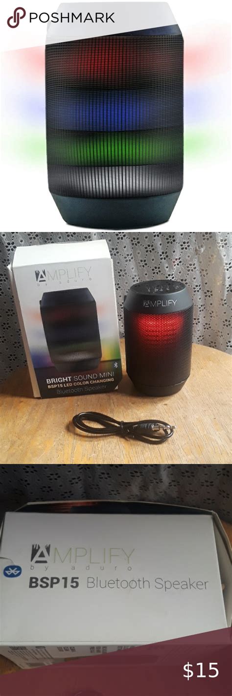 Aduro Amplify Led Bluetooth Wireless Speaker Wireless Speakers