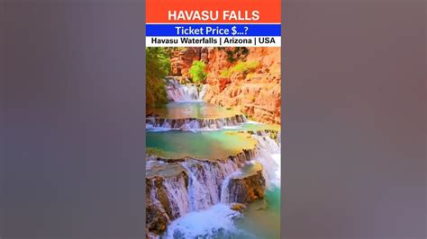 Havasu Waterfalls Arizona Usa Ticket Price Helicopter Ride