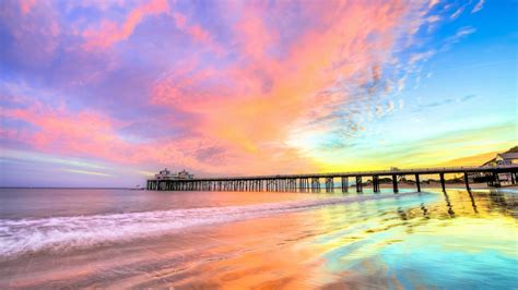 Pier Beach California 4k Hd Nature Wallpapers Hd Wallpapers Id 45124