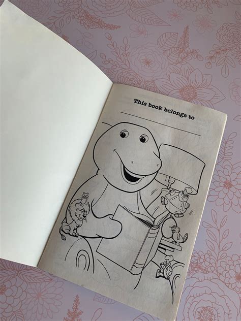 Storytime With Barney Barney Mini Coloring Book Barney Etsy Singapore