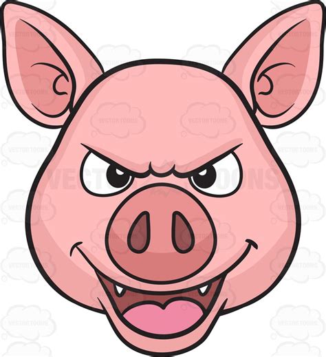 Cartoon Pig Face Clipart Free Download On Clipartmag