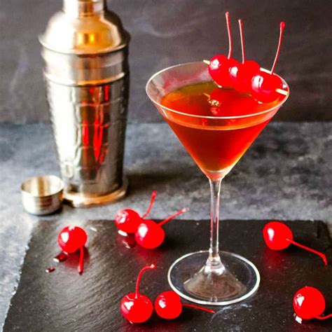 Made With Whiskey Sweet Vermouth And Bitters This Classic Manhattan