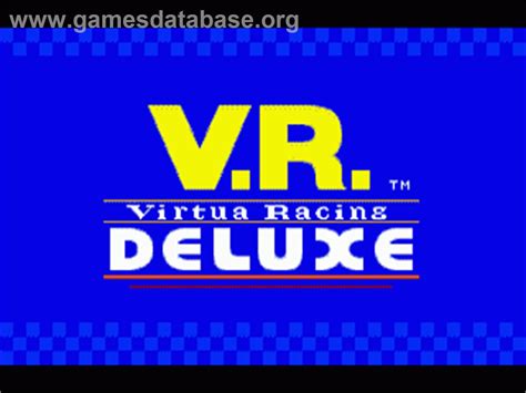 Virtua Racing Deluxe Sega 32x Artwork Title Screen