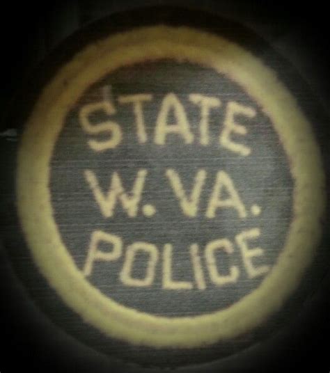 First Patched Used For The Wvsp Obsolete Patches Badge Police
