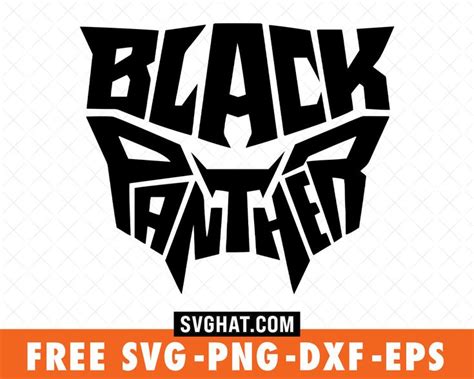 Marvel Black Panther Svg Files Free For Cricut Silhouette Black