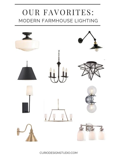 Modern Farmhouse Lighting Curio Design Studio