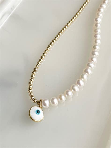 Guardian Eye Necklace — Sarafina Eye Necklace Necklace Gold Bead