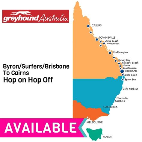 Brisbane To Cairns Greyhound East Coast Whimit Bus Pass 289