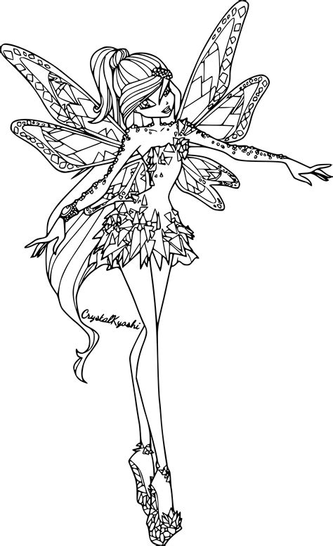 Coloriage Bloom Tynix à imprimer