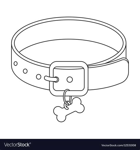 Dog Collar Coloring Page