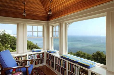 36 Fabulous Home Libraries Showcasing Window Seats Home Library