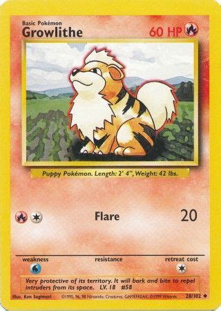 You need to know your pokemon's exact level. Growlithe - 28/102 - Uncommon Unlimited - Base Set ...
