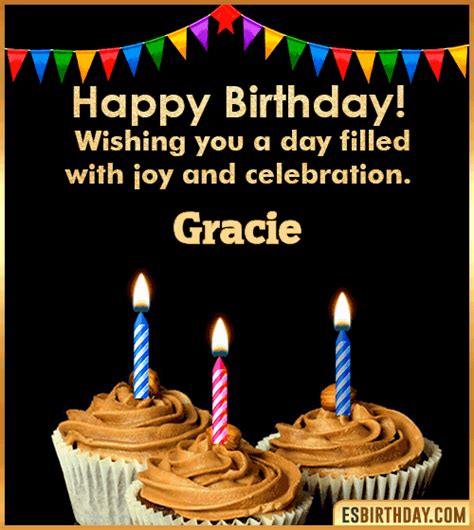 Happy Birthday Gracie  🎂 Images Animated Wishes 28 S