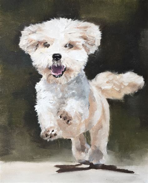 Dog Art Print 8 X 10 Inches From Original Painting By J Coates By