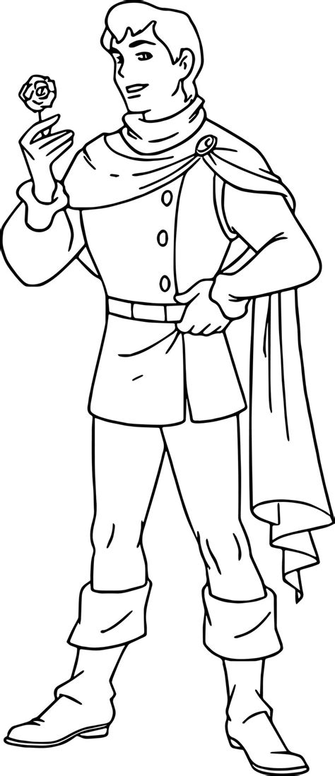 View and print full size. cool Snow White And The Prince Rose Coloring Page | Rose ...