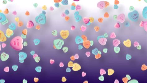 Free Valentines Day Background Candy Hearts Youtube