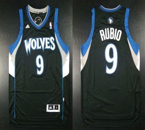 Timberwolves 9 Ricky Rubio Revolution 30 Black Stitched Nba Jersey