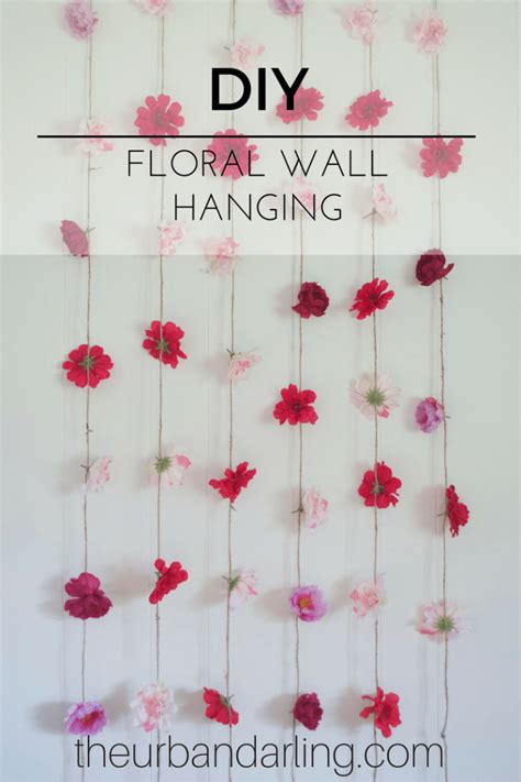 A double square wall hanging by kovaicraft #14. Flower Wall Hanging DIY