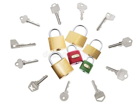 Locks And Keys Stock Image Image Of Locks Still White 9444431