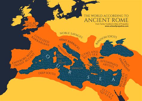 The World According To Rome Vivid Maps