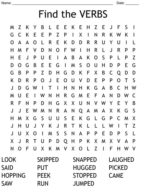 Reporting Verbs Word Search Wordmint