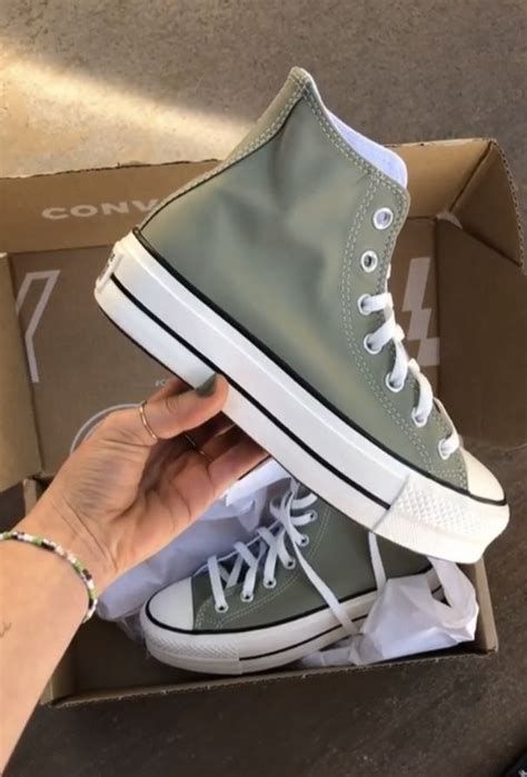 Sage Green Converse In 2021 Swag Shoes Hype Shoes Trendy Shoes