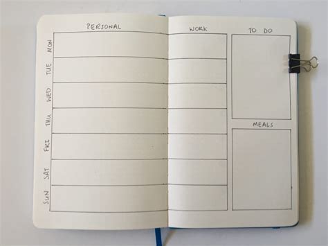 How would it be to keep up with all the things you'd like to accomplish? 30 Minimalist Bullet Journal Weekly Spreads (set up the ...