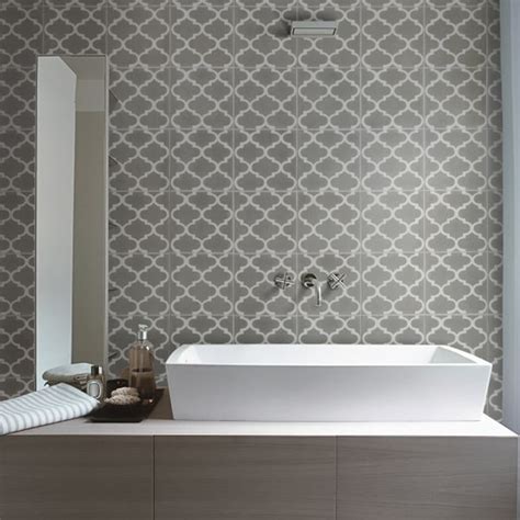 Capietra Cement Encaustic Trellis Pattern Tile Walls And Floors From