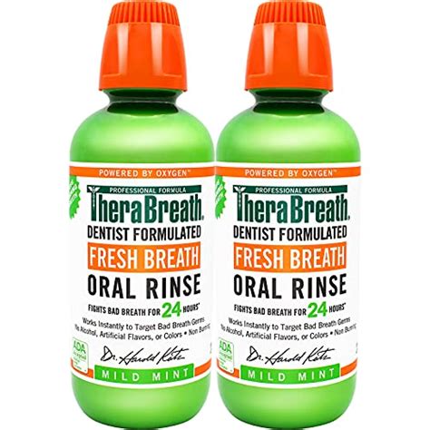 Therabreath Fresh Breath Dentist Formulated Oral Rinse Mild Mint 16