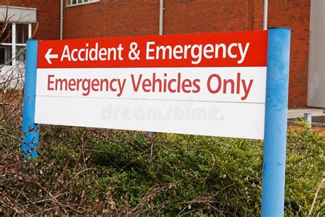 Accident And Emergency Sign Stock Image Image Of Department Accident