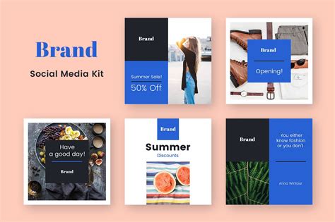 Brand Social Media Kit ~ Instagram Templates ~ Creative Market