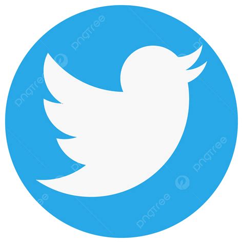 Icône Ronde Des Médias Sociaux Twitter Png Twitter Des Médias