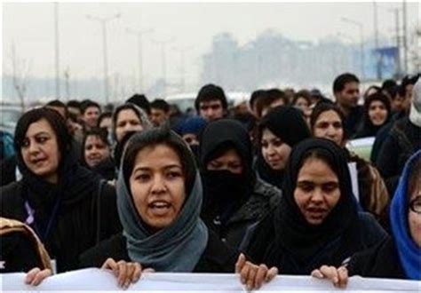راهپیمائی زنان افغانستان علیه خشونت اخبار بین الملل تسنیم Tasnim