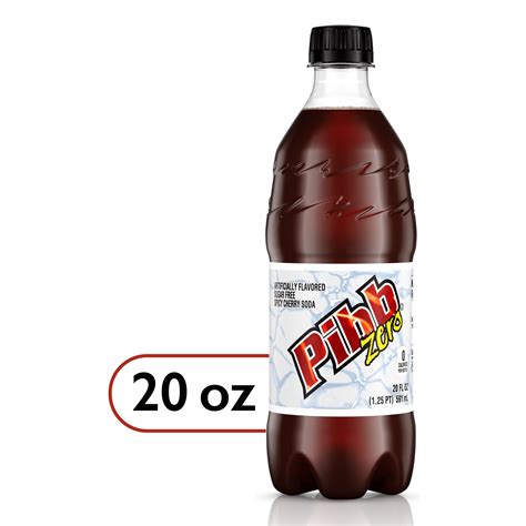 Pibb Diet Zero Sugar Spicy Cherry Soda Pop 20 Fl Oz Bottle