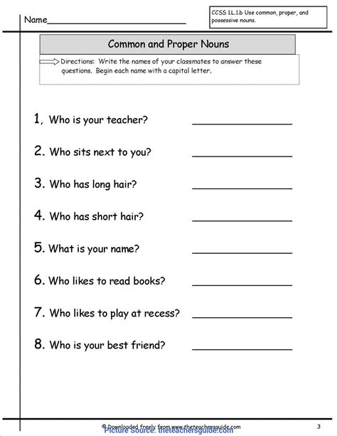 Generalize a specific name and write a specific name for a class in this printable replacing common and proper nouns worksheet for grade 4 provides both. Nouns Worksheet For Grade 7 - Favorite Worksheet