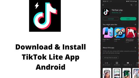 Download And Install Tiktok Lite App Android Tiktok Lite Mobile App