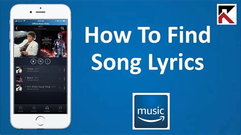 How To Find Song Lyrics Amazon Music Youtube