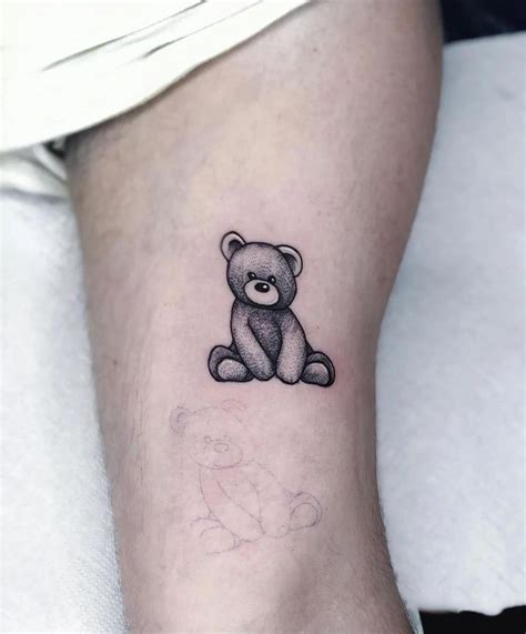 Teddy Bear Tattoo In 2021 Teddy Bear Tattoos Bear Tattoo Designs