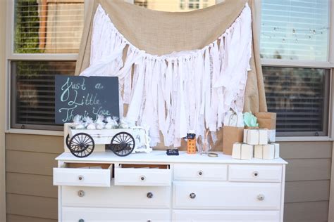 Now, men are also invited to these parties. vintage pretty: Rustic Outdoor Baby Shower