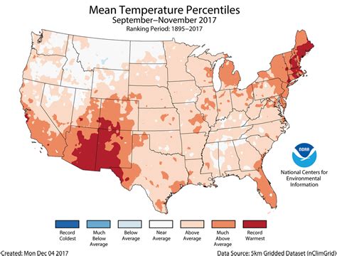 Assessing The Us Climate In November 2017 News National Centers