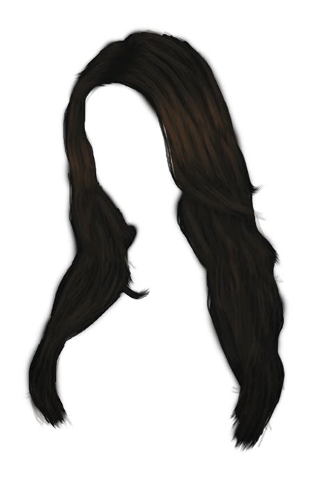 Long Black Women Hair Transparent Png Stickpng