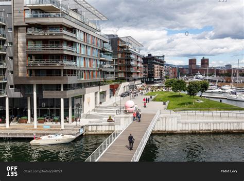 Oslo Norway June 30 2015 Modern Residential Building At The