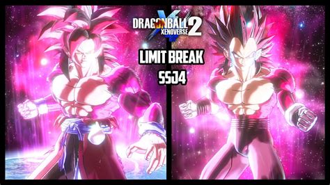 Epic Xeno Goku And Vegeta Limit Breaker Super Saiyan 4 Transformation