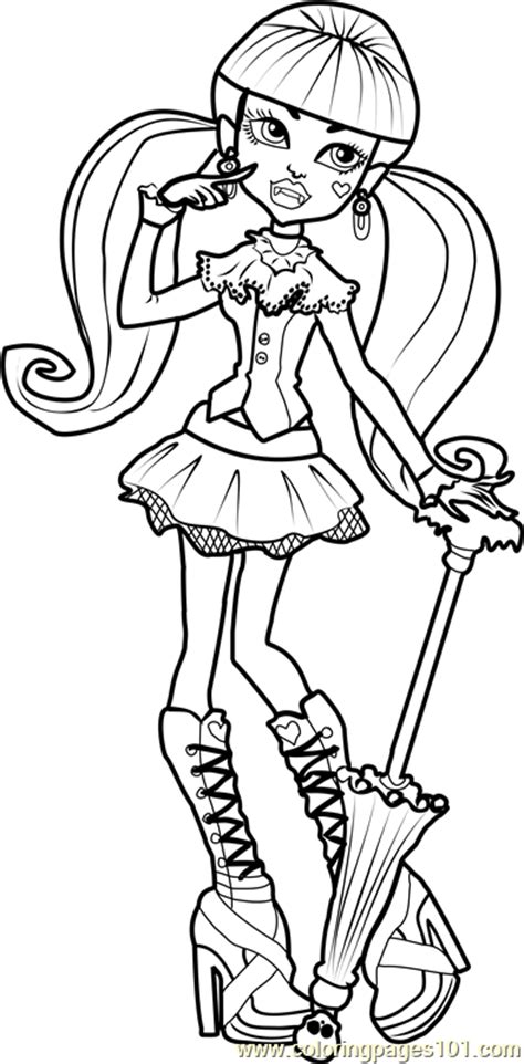 Monster High Coloring Pages Draculaura