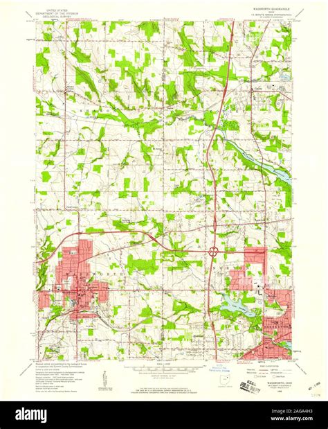 Map Of Wadsworth Ohio Hi Res Stock Photography And Images Alamy