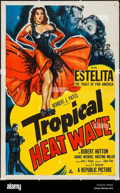 Tropical Heat Wave Poster Stock Photo Alamy