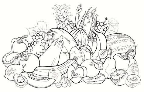 fruits coloring pages