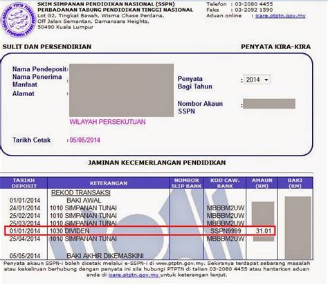 Akaun boleh dibuka oleh warganegara malaysia untuk diri sendiri diri sendiri, anak dan anak jagaan yang sah sahaja. Dividen Skim Simpanan Pendidikan Nasional (SSPN-i ...