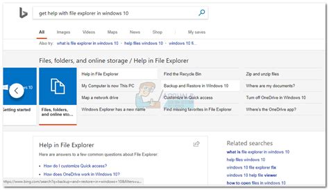 Fix Get Help With File Explorer In Windows 10